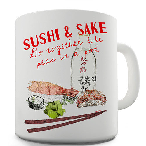 Sushi And Sake Novelty Mug