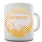 Hippie Orange Camper Van Novelty Mug