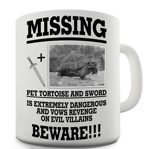 Missing Pet Tortoise Funny Mug