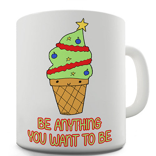 Ice Cream Xmas Tree Novelty Mug