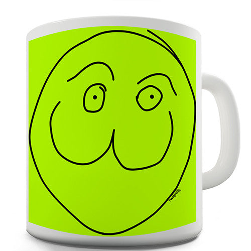 Cat Face Doodle Novelty Mug