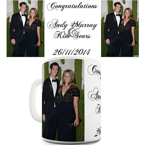 Congratulations Andy Murray Kim Sears Novelty Mug