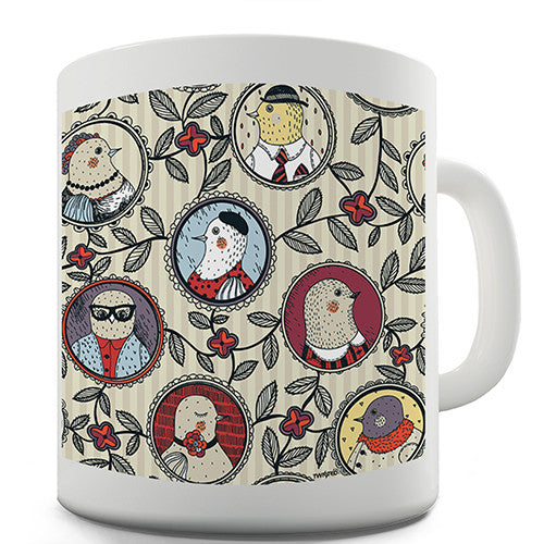 The Bird Family Tree Novelty Mug