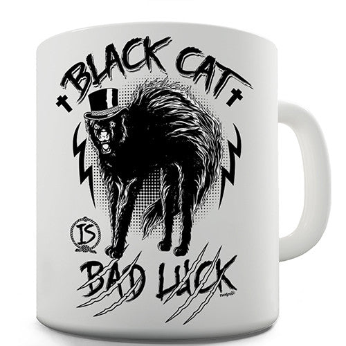 Superstition Black Cat Novelty Mug