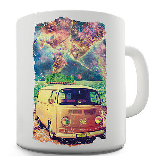 Hippie Ganja Bus Novelty Mug