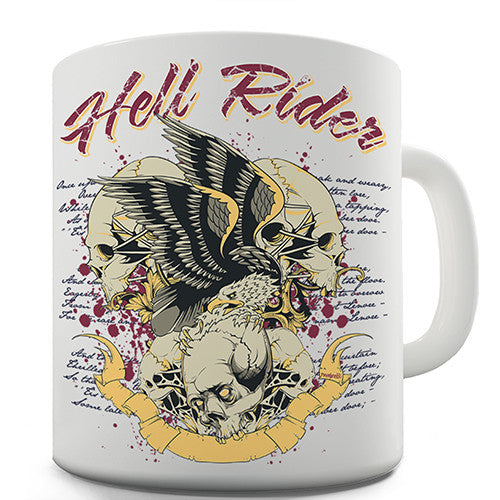 Skull & Eagle Hell Rider Novelty Mug