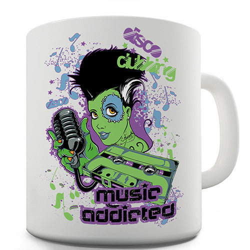 Music Addicted Disco Clubbing Novelty Mug