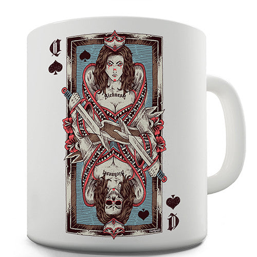 Gothic Queen Of Spades Card Novelty Mug