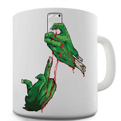 Zombie Hands Selfie Novelty Mug