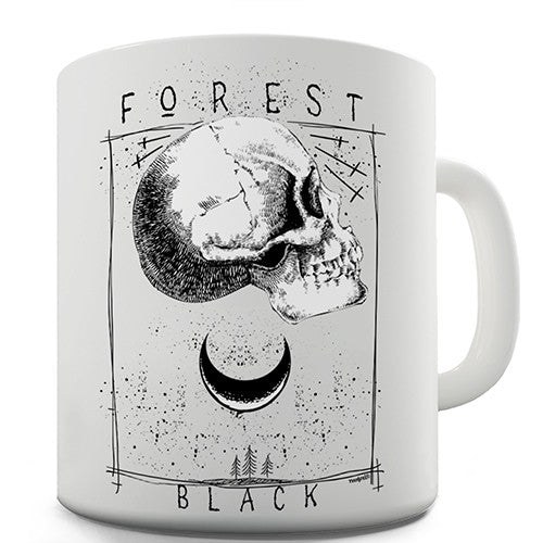 Black Forest Skull Moon Novelty Mug