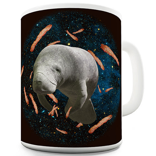 Space Bacon Manatee Novelty Mug