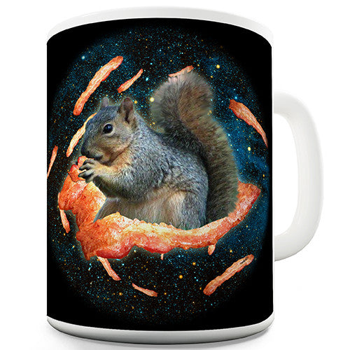 Space Bacon Squirrel Novelty Mug