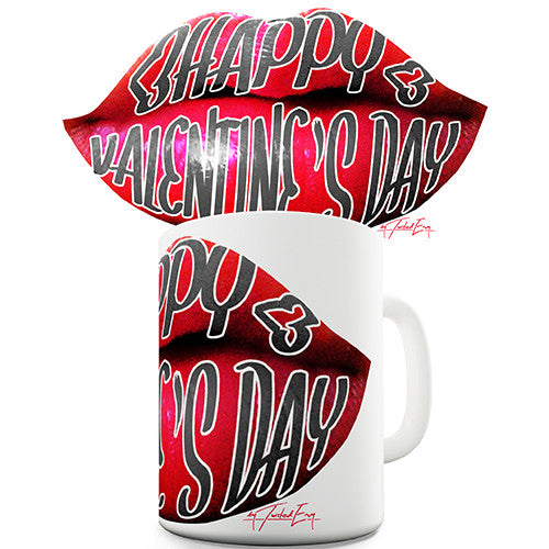 Valentines Lips Novelty Mug