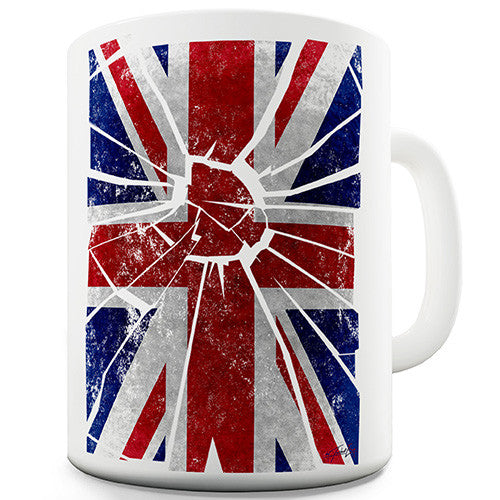 Distressed Union Jack Novelty Mug