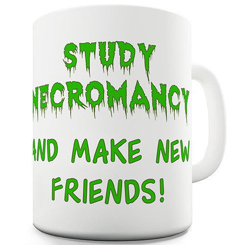 Study Necromancy Make Friends Novelty Mug