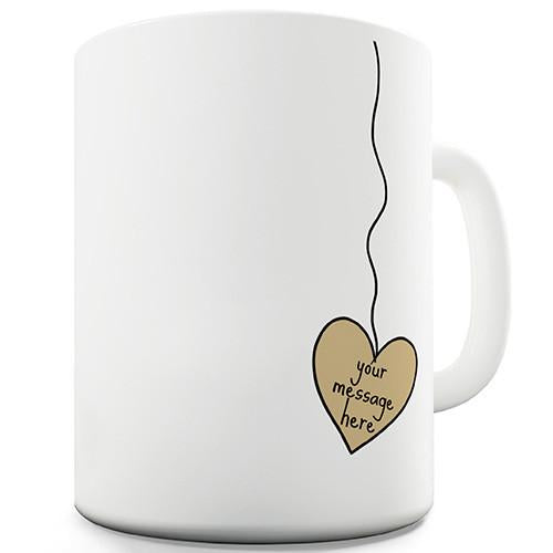Heart Tea Bag Personalised Mug