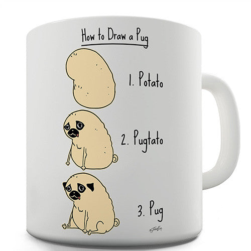 Potato Pug Novelty Mug