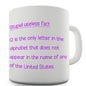 Useless Alphabet Fact Novelty Mug