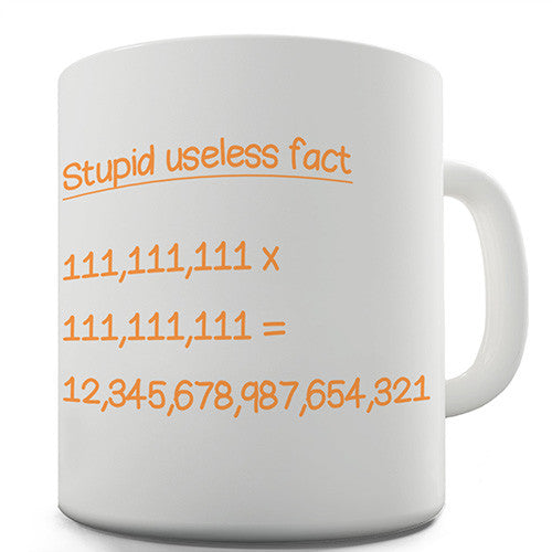 Useless Multiplication Fact Novelty Mug