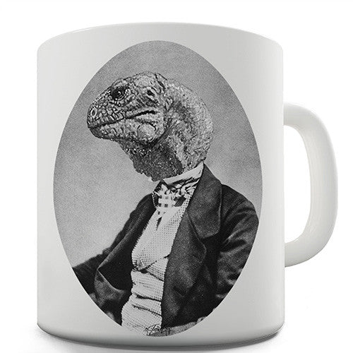 Grumpy Dinosaur Man Novelty Mug