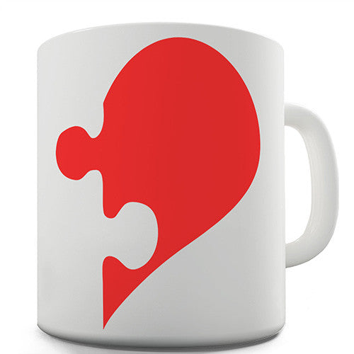 Hers Love Heart Puzzle Novelty Mug