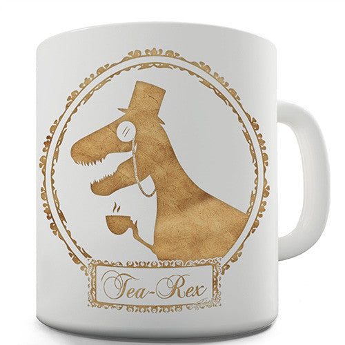 Gentlemen Tea Rex Dinosaur Novelty Mug