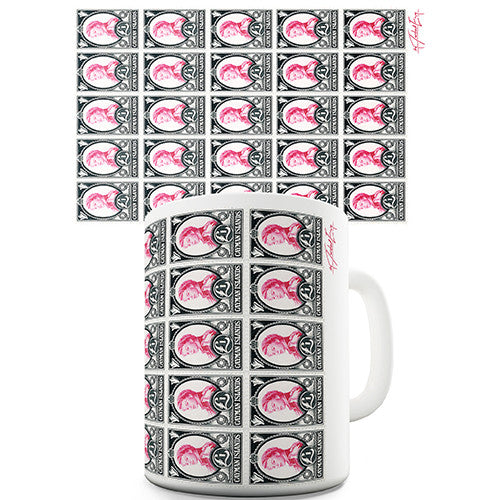 Cayman Stamps Pattern Novelty Mug