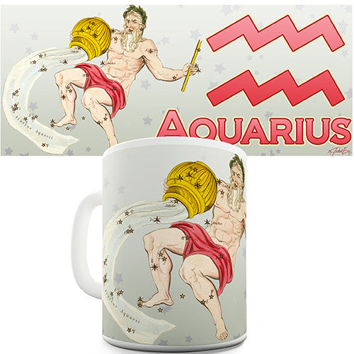 Aquarius Star Sign Novelty Mug