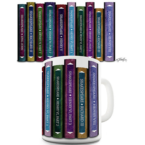 Shakespeare Histories Book Spines Novelty Mug