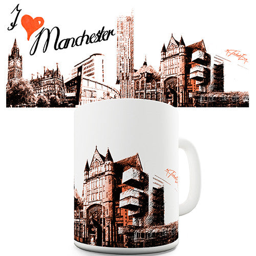 I Love Manchester Novelty Mug