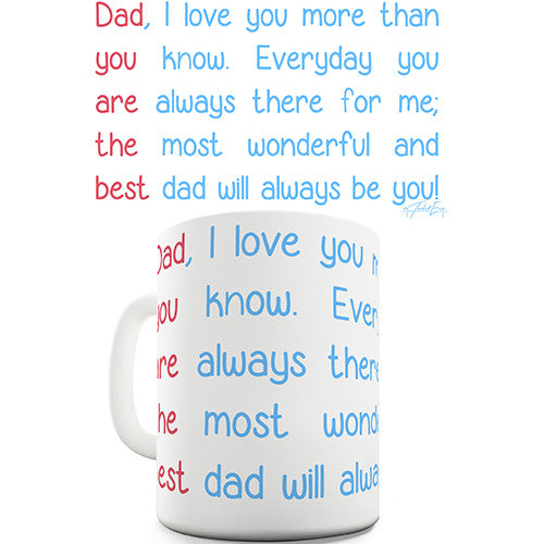 Best Dad Poem Novelty Mug