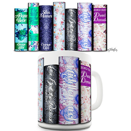 George Eliot Book Spines Novelty Mug