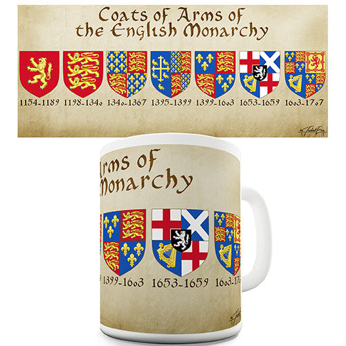 English Royal Coat Of Arms Novelty Mug