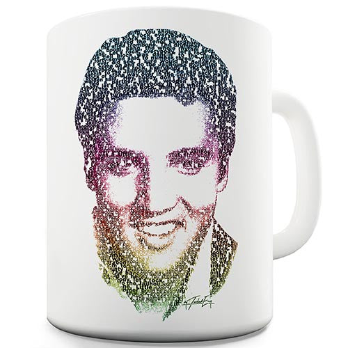 Elvis Presley Text Novelty Mug