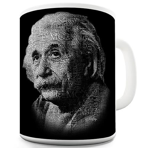 Albert Einstein Text Novelty Mug