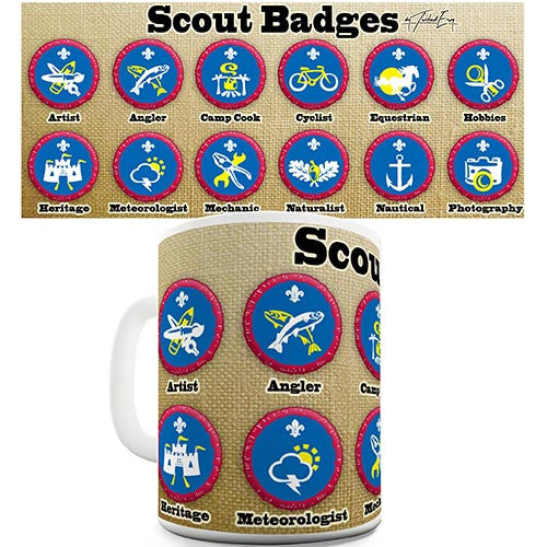 Scout Badges Novelty Mug