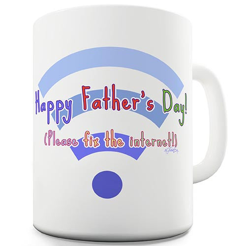 Happy Fathers Day Wi-Fi Novelty Mug