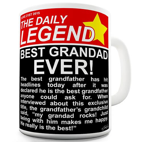 The Daily Legend Best Grandad Novelty Mug