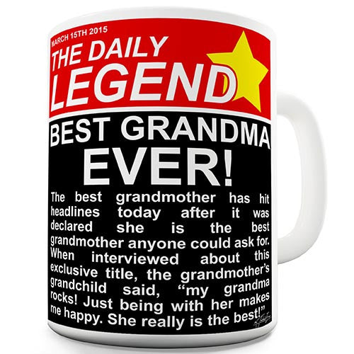The Daily Legend Best Grandma Novelty Mug