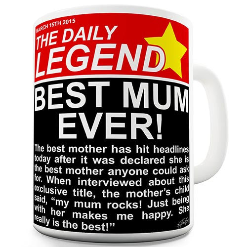 The Daily Legend Best Mum Novelty Mug