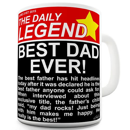 The Daily Legend Best Dad Novelty Mug