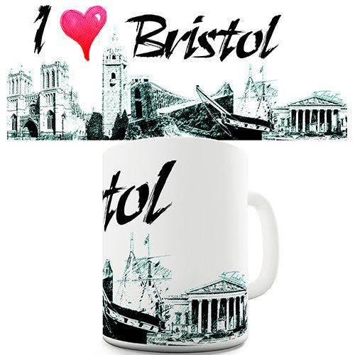 I Love Bristol Novelty Mug