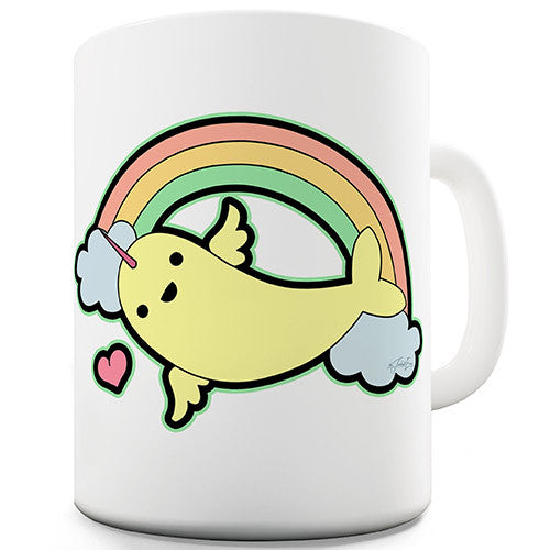 Narwhal Rainbow Novelty Mug