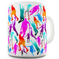 Basketball Players Pattern Novelty Mug