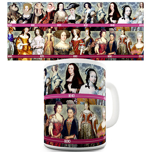 Seventeenth Century Fashion History Novelty Mug