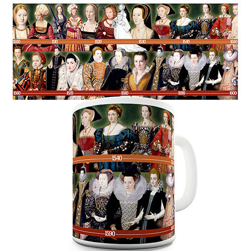 Sixteenth Century Fashion History Novelty Mug