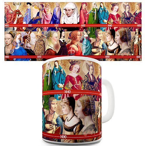 Fifteenth Century Fashion History Novelty Mug