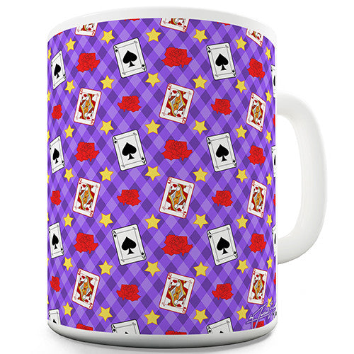 Playing Cards Pattern Novelty Mug