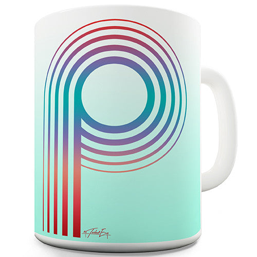 Letter P Alphabet Novelty Mug