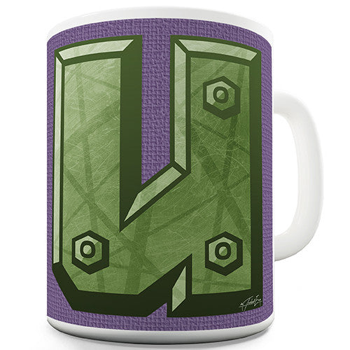 Letter U Alphabet Novelty Mug